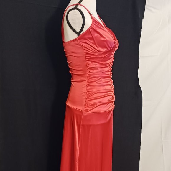 TABOO Womens Dress size Small Orange Long Maxi - Picture 6 of 8